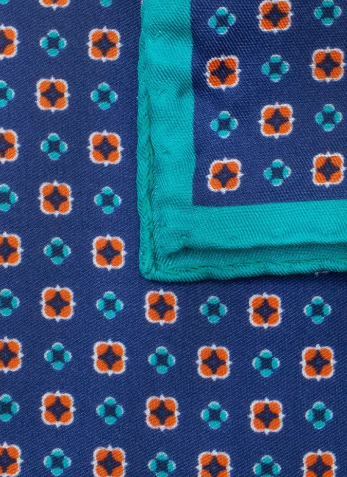 Pañuelo de Bolsillo de Seda con Patrón | JOHN TWEED