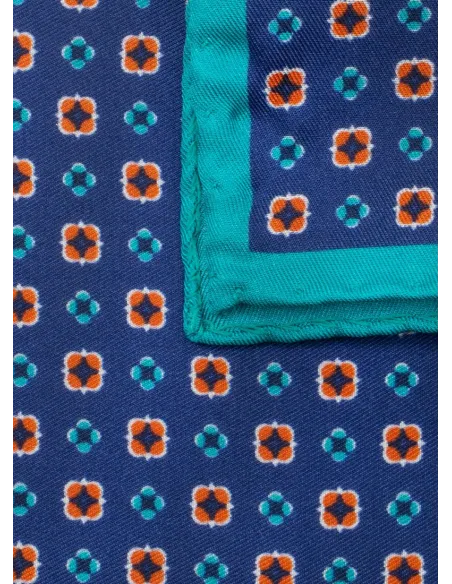 Silk Pocket Square with Pattern| JOHN TWEED TAILORED