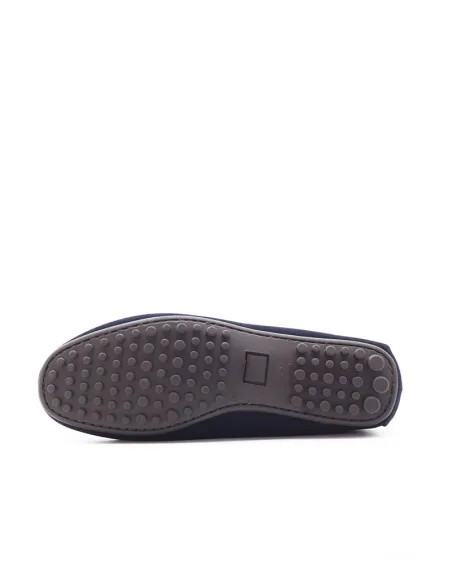 Mocasines Ante Azules Lazo