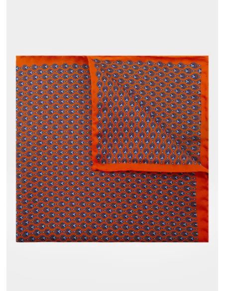 Silk Pocket Square with Pattern| JOHN TWEED TAILORED
