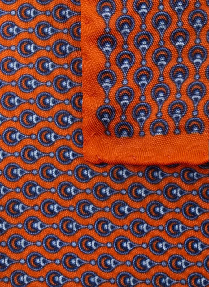 Silk Pocket Square with Pattern| JOHN TWEED TAILORED