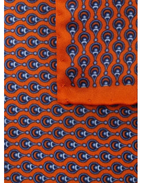 Silk Pocket Square with Pattern| JOHN TWEED TAILORED