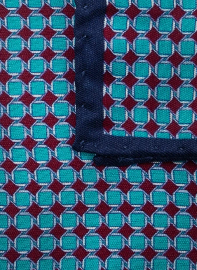 Pañuelo de Bolsillo de Seda con Patrón | JOHN TWEED