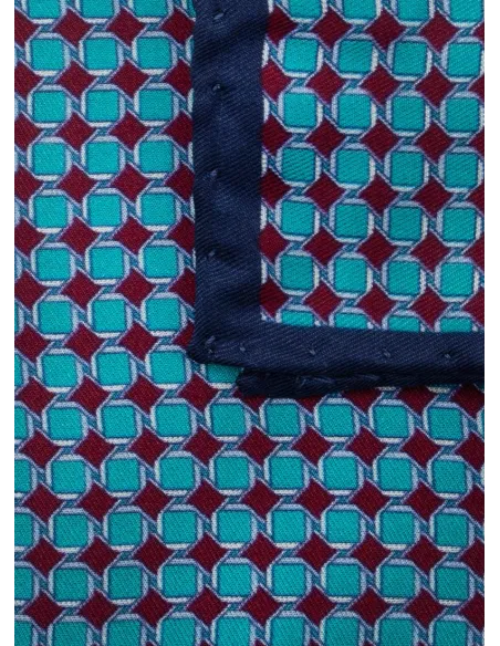 Silk Pocket Square with Pattern| JOHN TWEED TAILORED
