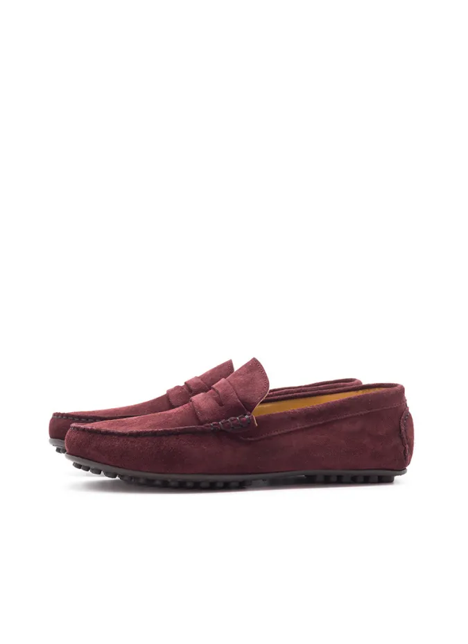 Mocasines Ante Burdeos