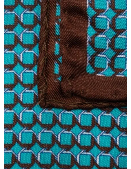 Silk Pocket Square with Pattern| JOHN TWEED TAILORED
