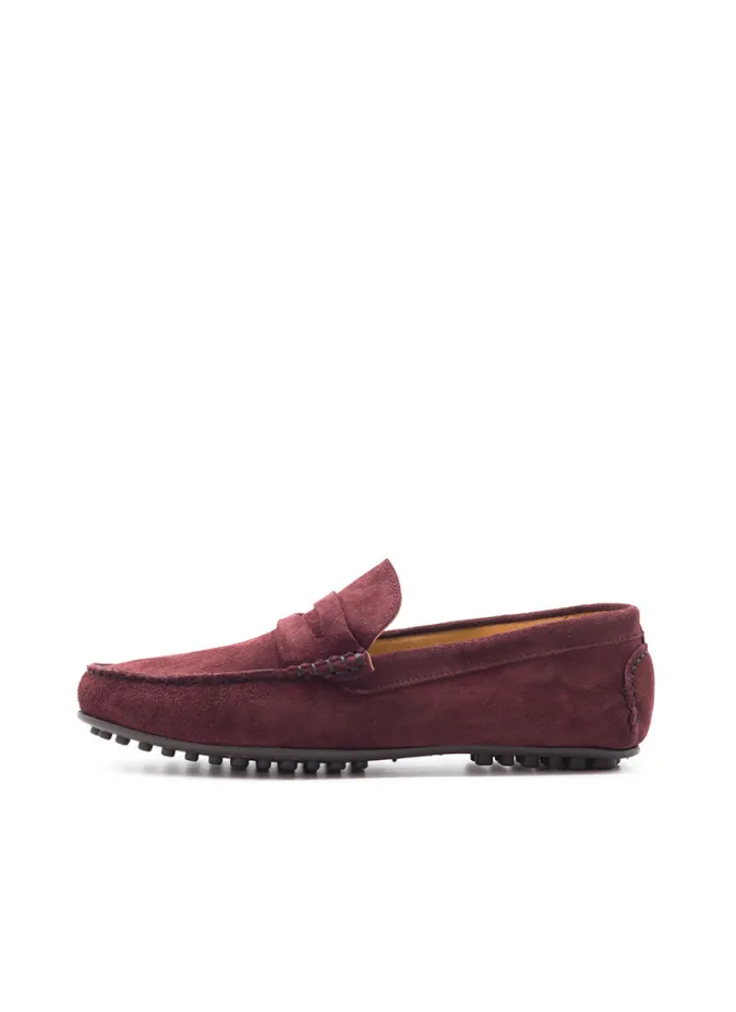 Mocasines Ante Burdeos