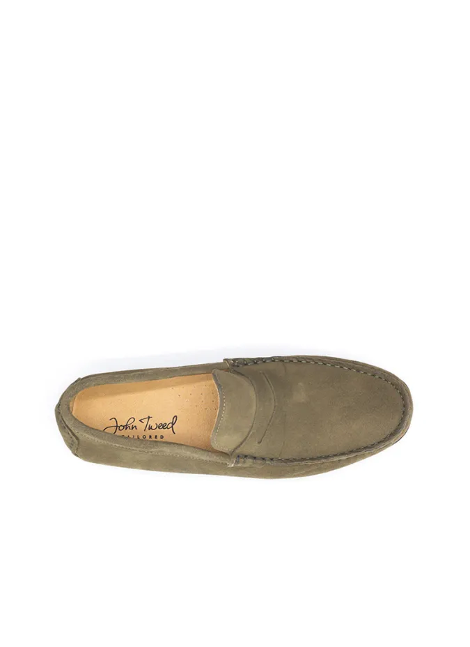 Mocasines Ante Verdes