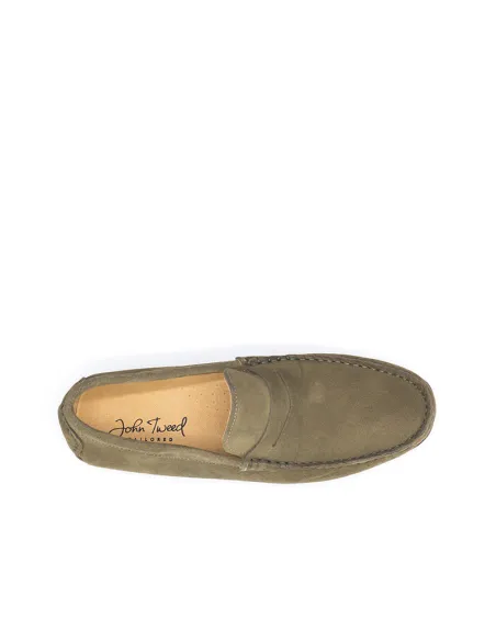 Mocasines Ante Verdes