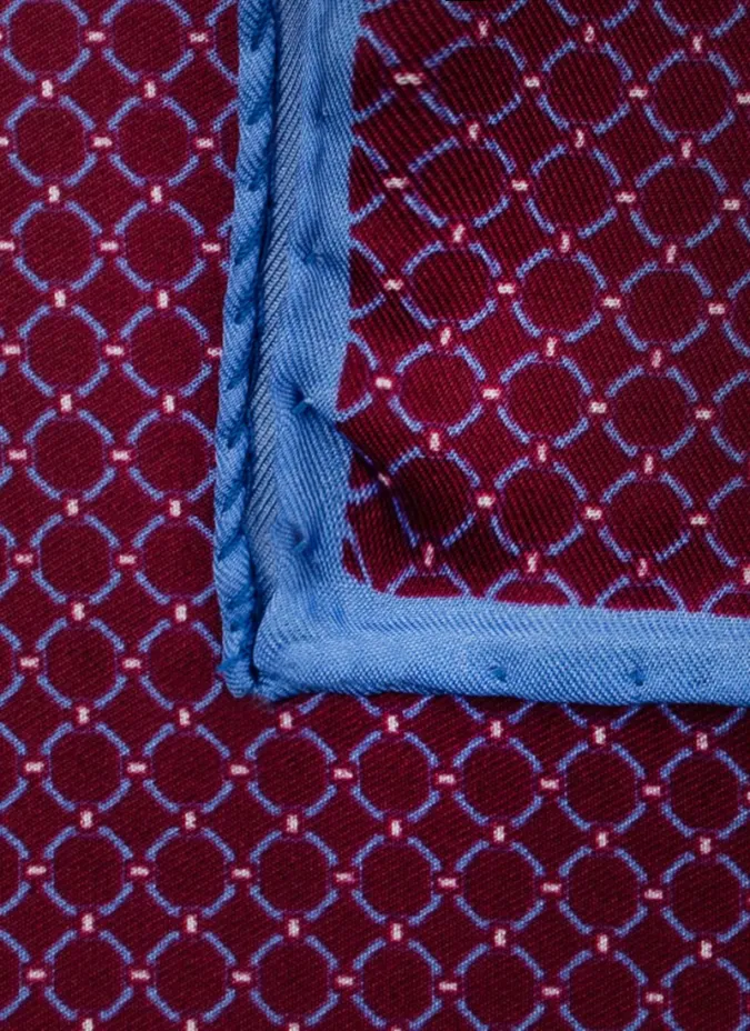 Lenço de Bolso de Seda com Padrão| JOHN TWEED TAILORED