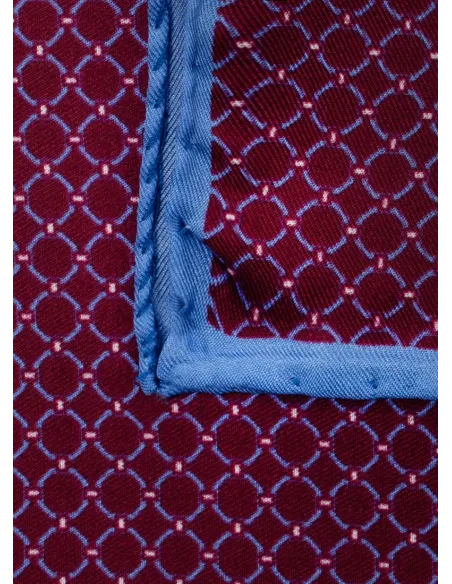 Silk Pocket Square with Pattern| JOHN TWEED TAILORED