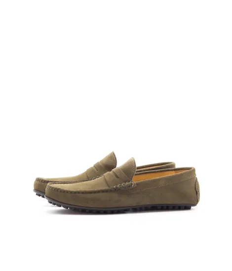 Mocasines Ante Verdes