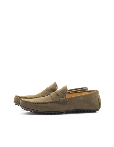 Mocasines Ante Verdes