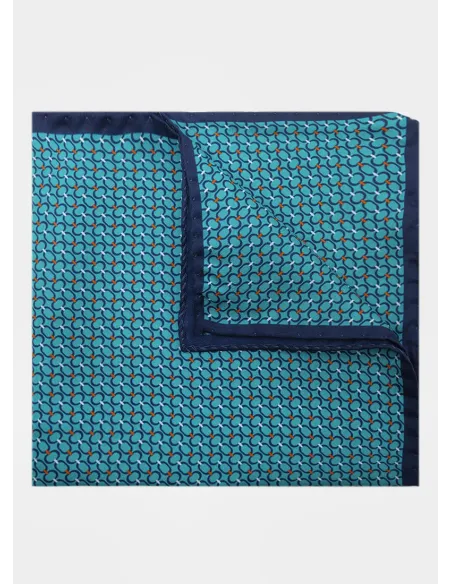 Silk Pocket Square with Pattern| JOHN TWEED TAILORED