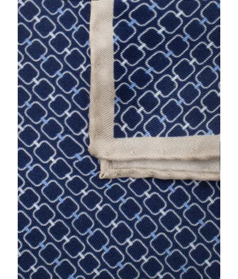 Silk Pocket Square with Pattern| JOHN TWEED TAILORED 2