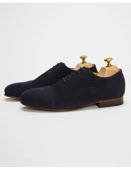 Zapatos Oxford Azules Hombre