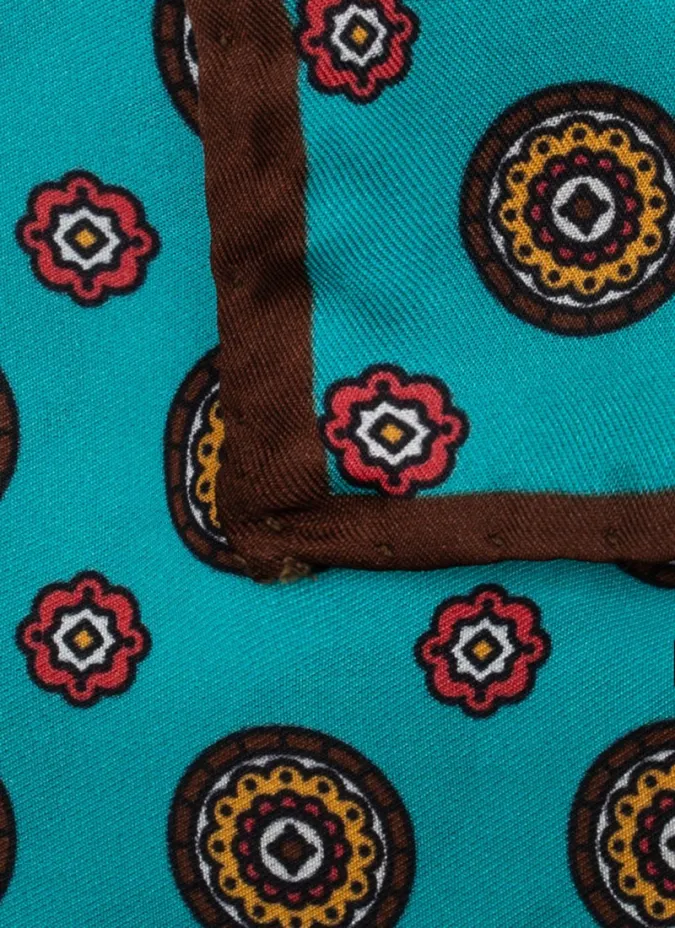 Lenço de Bolso de Seda com Padrão| JOHN TWEED TAILORED