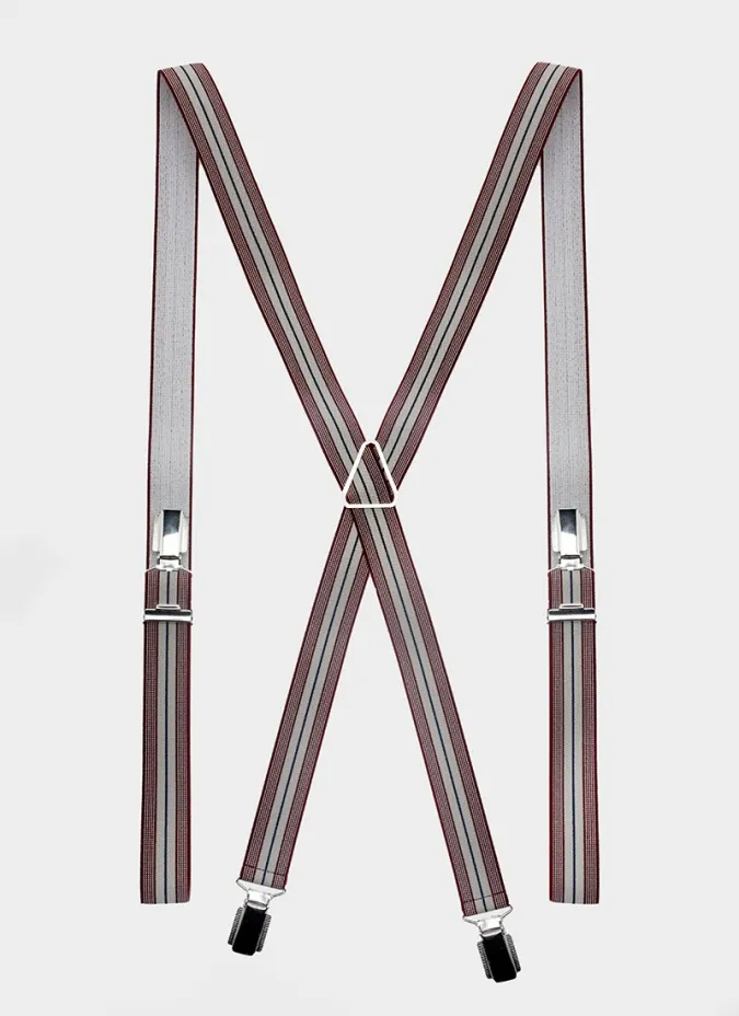 Color Stripe Braces| JOHN TWEED TAILORED