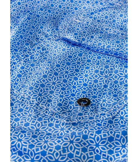 BLUE PATTERN SWIM SHORTS | JOHN TWEED TAILORED 2