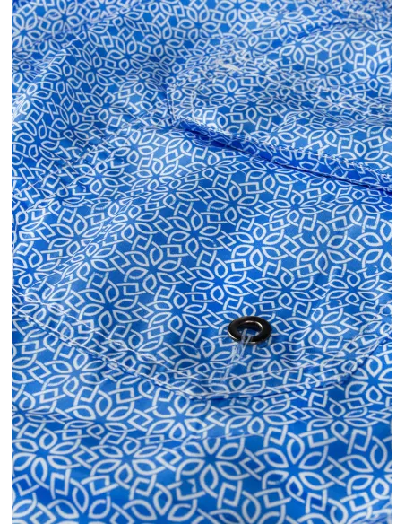 BLUE PATTERN SWIM SHORTS | JOHN TWEED TAILORED