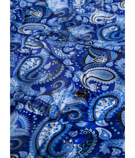 Calção de Banho Cornucópia Azul | John Tweed Tailored 2