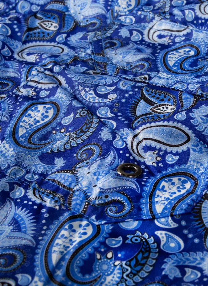 BLUE CORNUCOPIA SWIM SHORTS | JOHN TWEED TAILORED