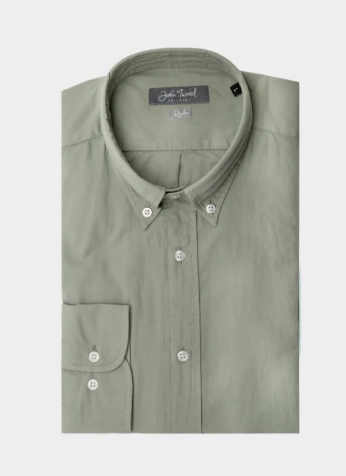 Camisa Sport Tenida Verde | JOHN TWEED