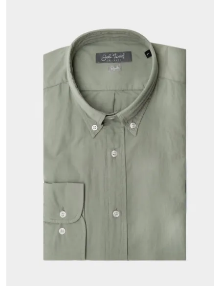 Camisa Sport Tingida Verde | JOHN TWEED TAILORED