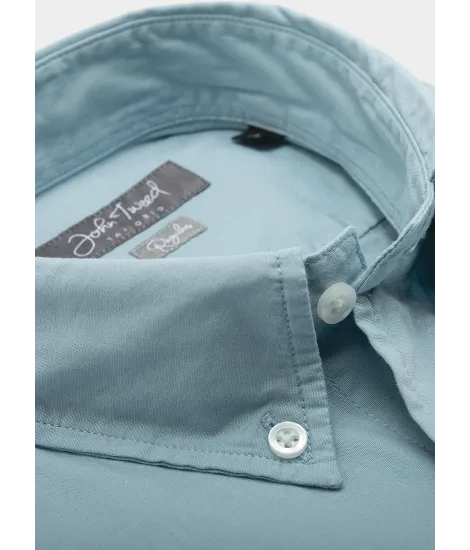 Camisa Sport Tingida Azul | JOHN TWEED TAILORED 2
