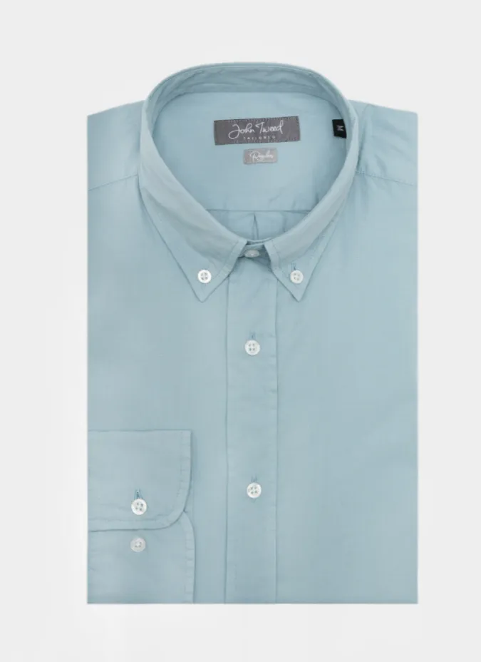 Camisa Sport Tingida Azul | JOHN TWEED TAILORED