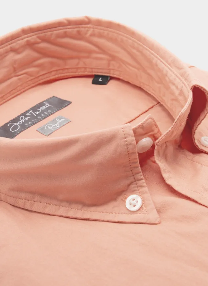 Camisa Sport Tingida Coral | JOHN TWEED TAILORED