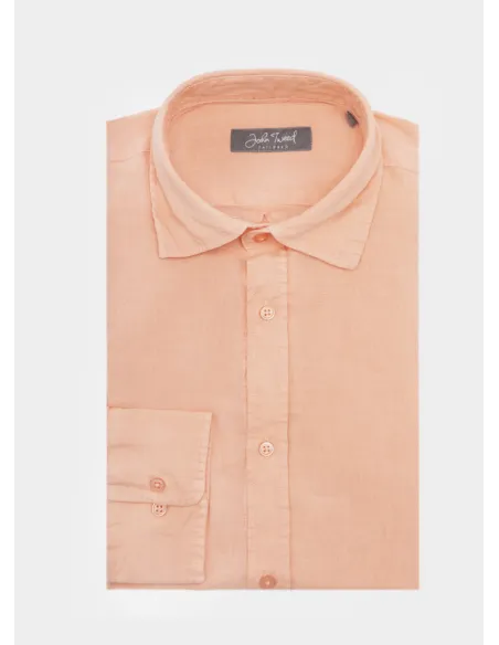 CORAL LINEN SHIRT | JOHN TWEED TAILORED