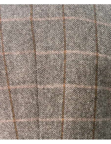 Grey Herringbone Checked Blazer| JOHN TWEED TAILORED