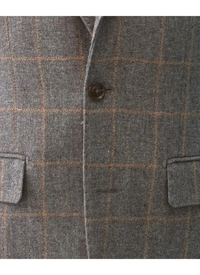Blazer Pied de Poule Ventana Gris| JOHN TWEED