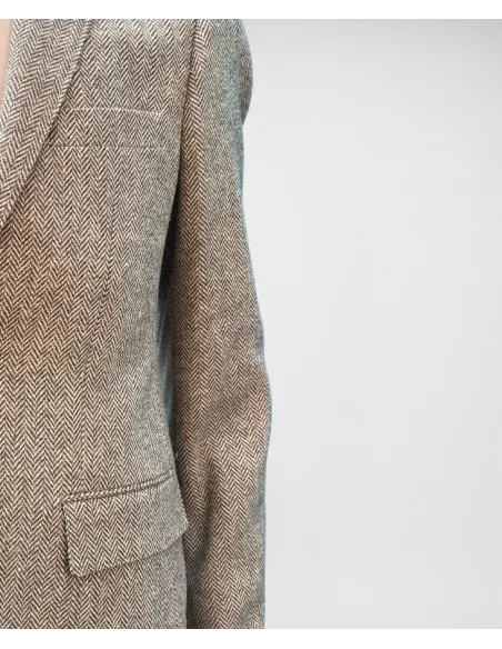 Blazer Espinha Bege| JOHN TWEED TAILORED
