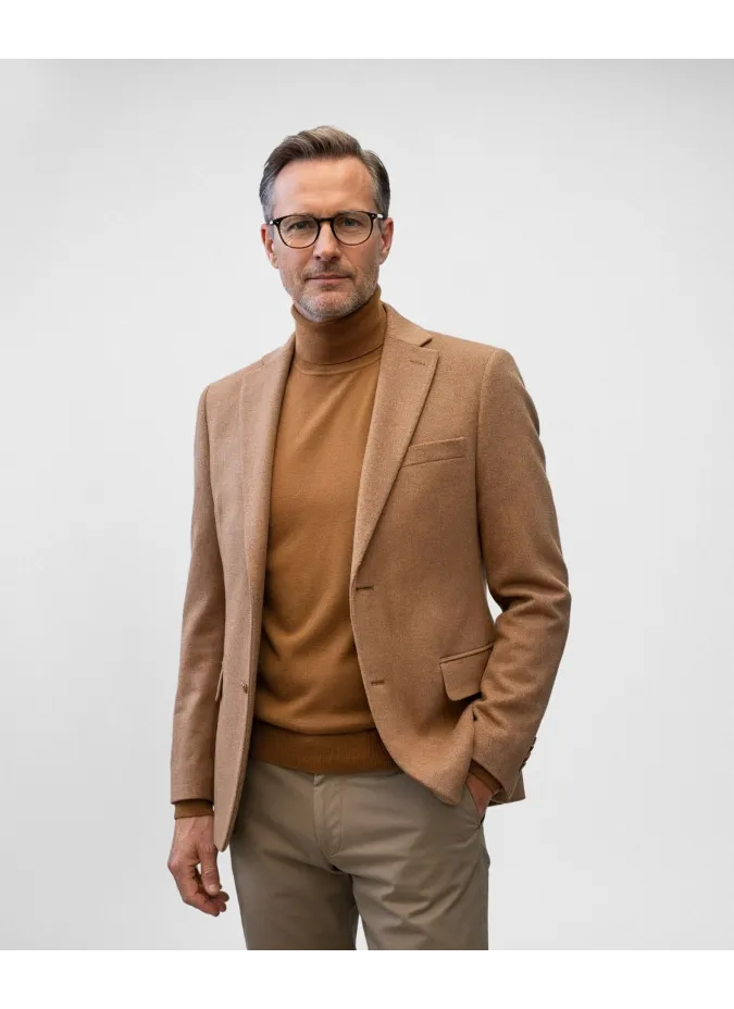 Americana Cachemir Camel | Blazers Clásicas | JOHN TWEED