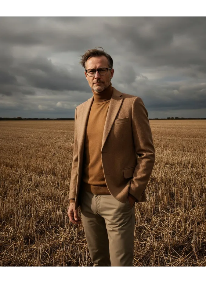 Americana Cachemir Camel | Blazers Clásicas | JOHN TWEED