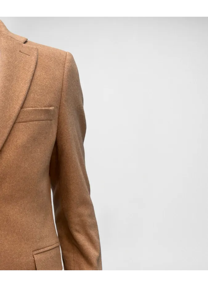CAMEL CASHMERE BLAZER | JOHN TWEED TAILORED