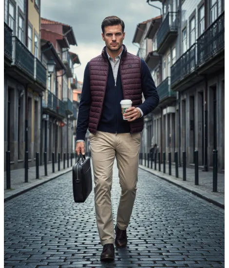Chaleco Sport Burdeos| JOHN TWEED 2
