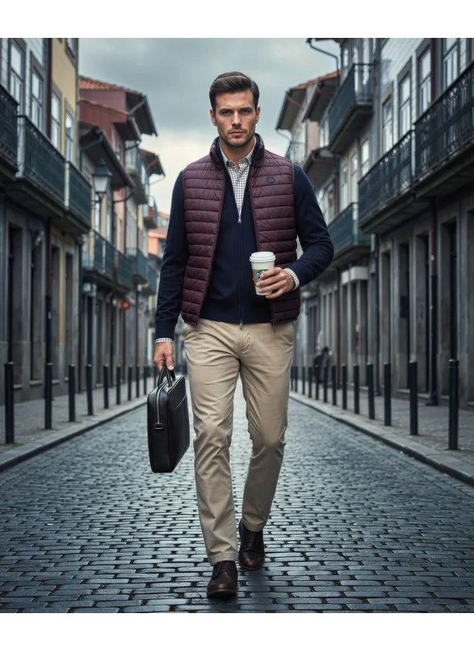 Chaleco Sport Burdeos| JOHN TWEED