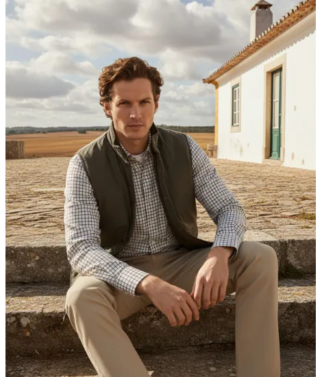 Green Sport Vest| JOHN TWEED TAILORED 2