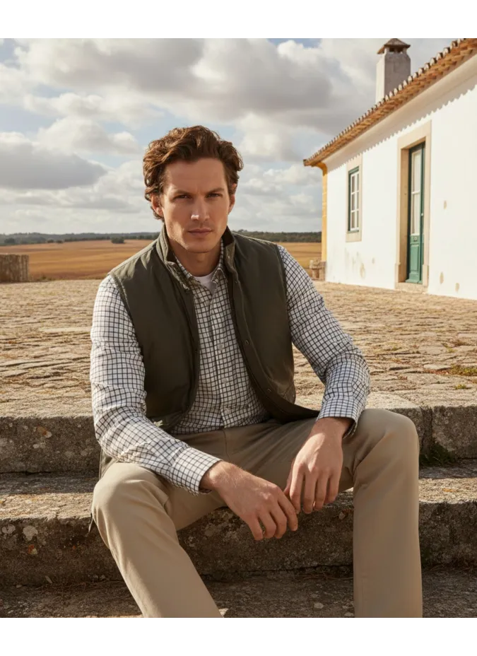 Chaleco Sport Verde| JOHN TWEED