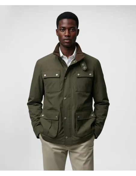 Green Waterproof Safari Parka| JOHN TWEED TAILORED