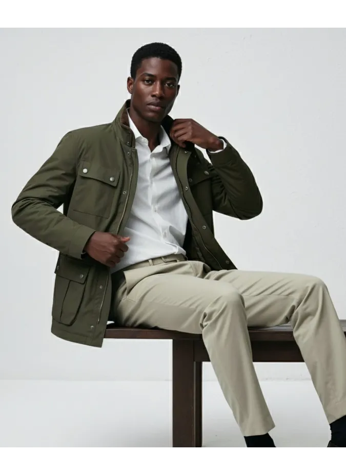 Parka Safari Verde Impermeável| JOHN TWEED TAILORED