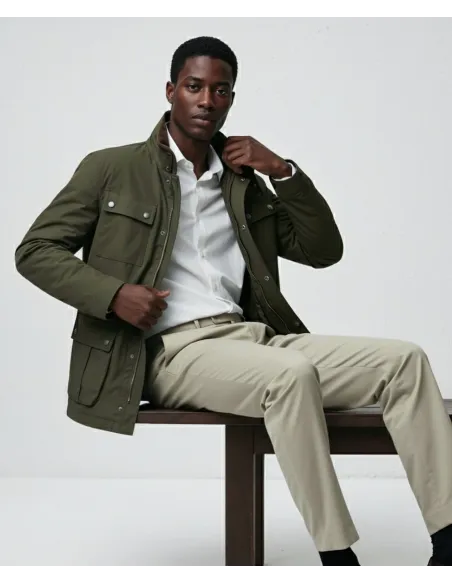 Parka Safari Verde Impermeável| JOHN TWEED TAILORED