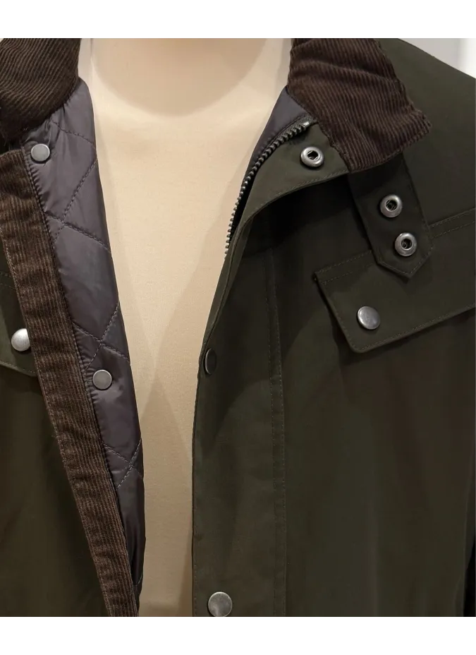 Green Waterproof Safari Parka| JOHN TWEED TAILORED