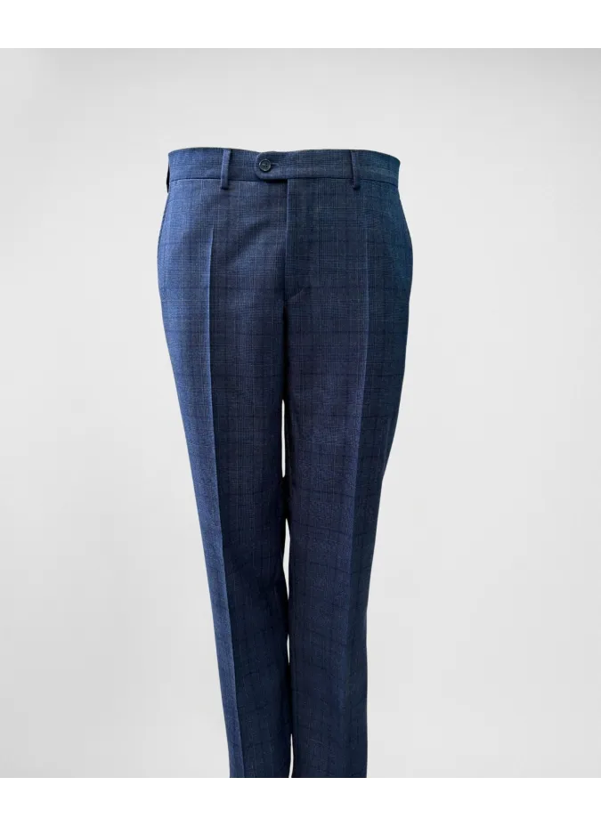 Traje Príncipe de Gales Azul| JOHN TWEED