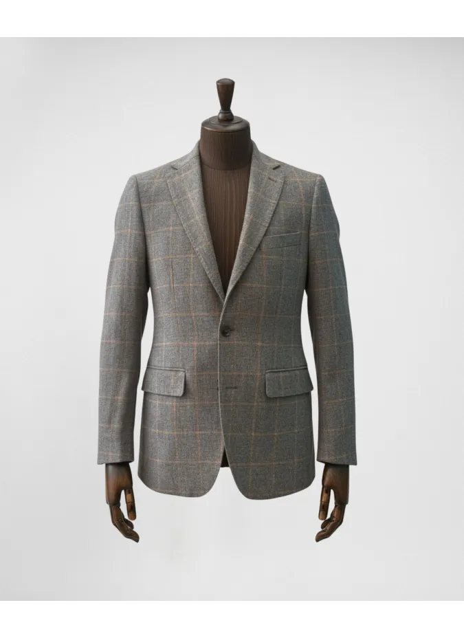 Blazer Pied Poul Janela Cinza | JOHN TWEED TAILORED
