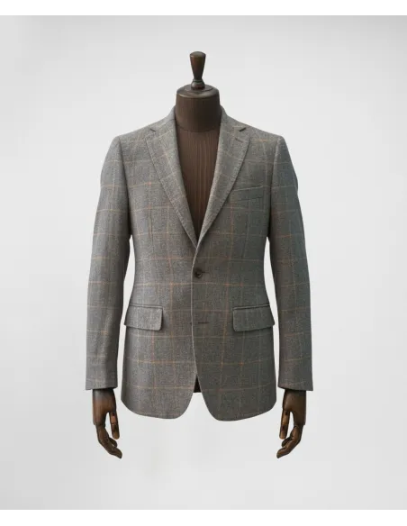 Blazer Pied de Poule Ventana Gris| JOHN TWEED