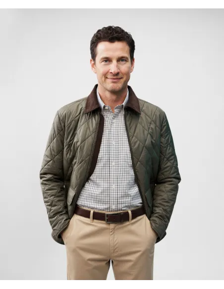 Parka de Rombos Verde| JOHN TWEED